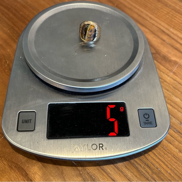 Vintage Estate Men's 10k Yellow Gold Tiger's Eye Cameo Ring Sz 8.75 - Picture 14 of 16